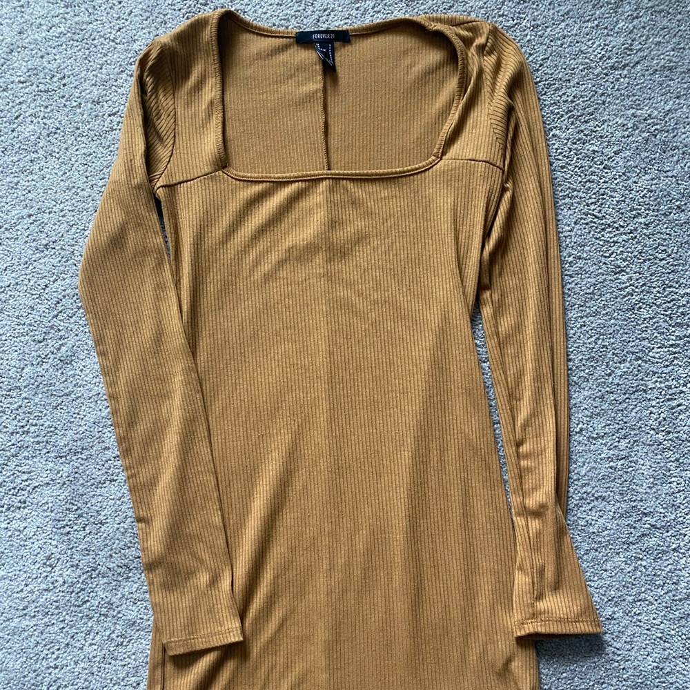 Pumpkin spice colored dress